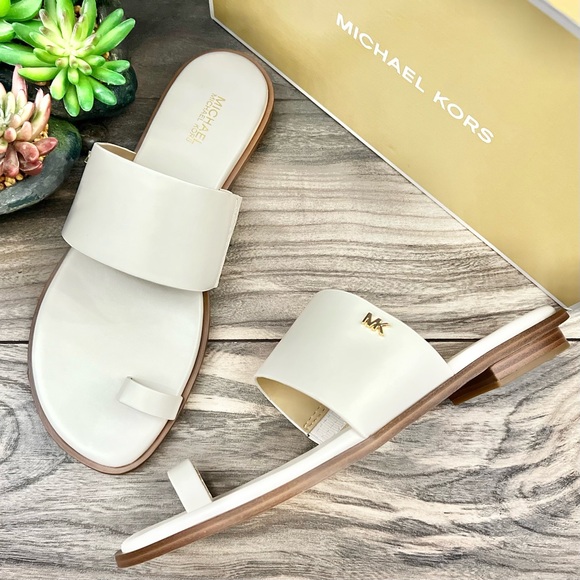Michael Kors Shoes Nib Michael Kors August Flat Sandal Toe Loop
